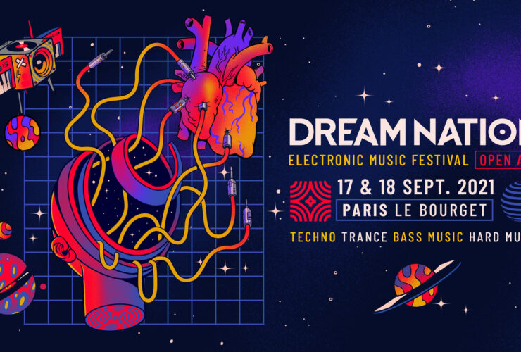 Flyer du Dream Nation Festival 2021 en partenariat avec Trance In France