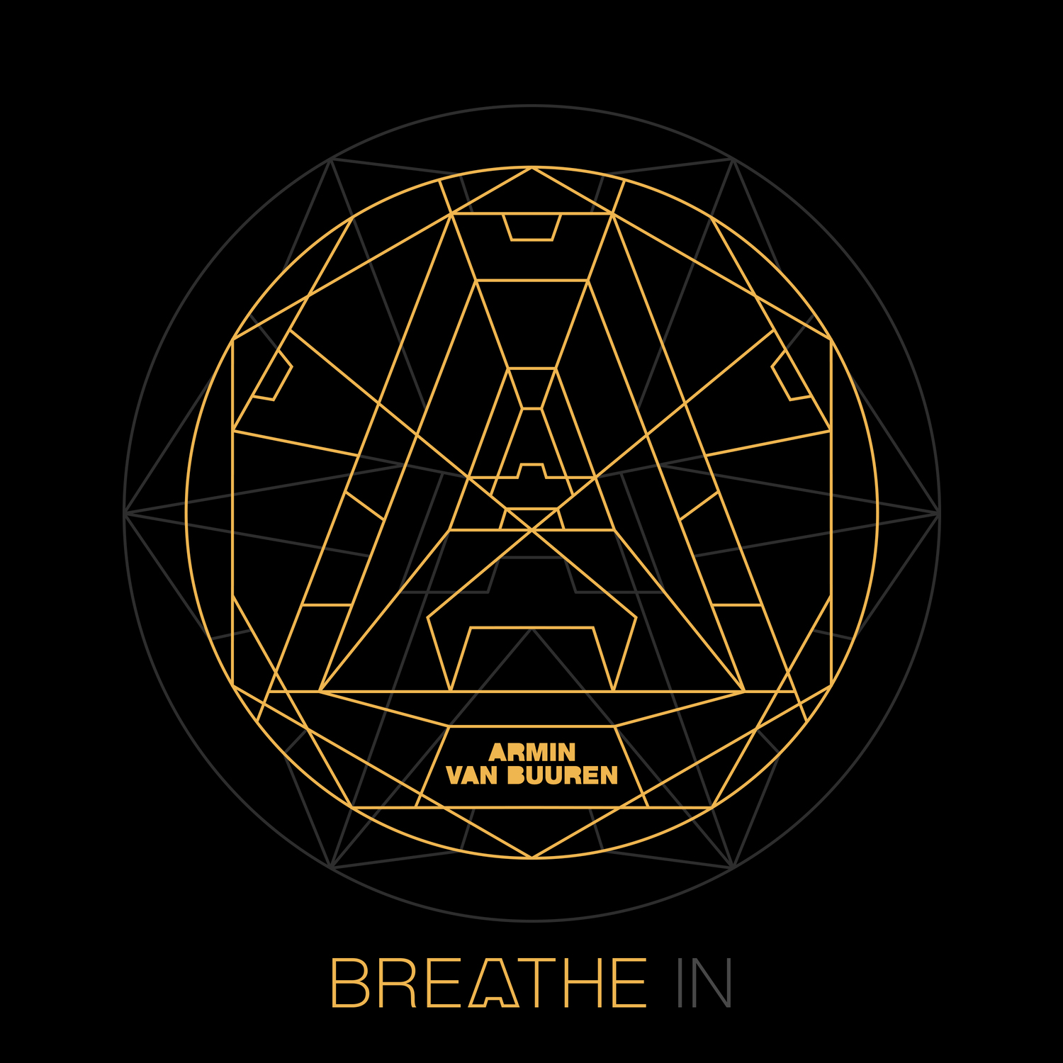 Pochette du neuvième album studio d'Armin van Buuren : 'Breathe In'.