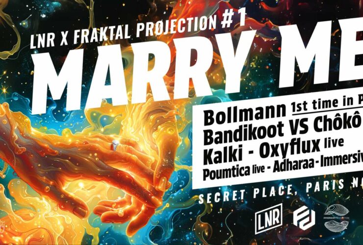 Flyer de l'événement Marry Me par Laissez Nous Raver (LNR) et Fraktal Projection