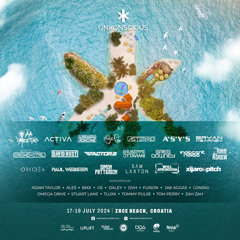 Line up du festival UnKonscious Croatia 2024