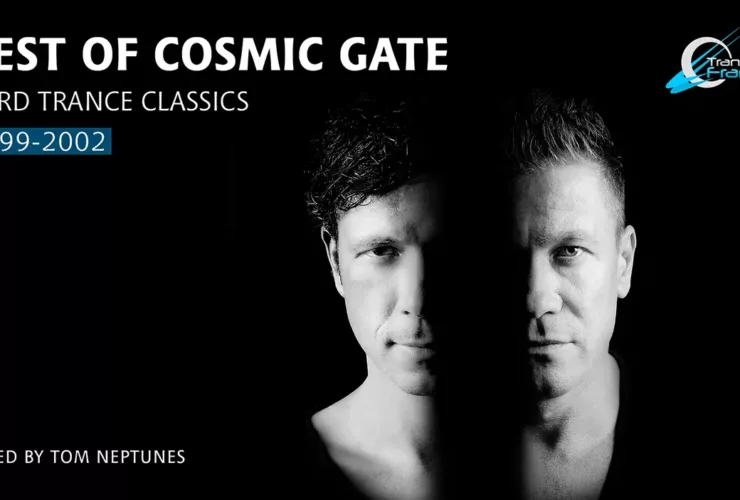 Visuel promotionnel du “Best Of Cosmic Gate: Hard Trance Classics (1999–2002)”, mixé par Tom Neptunes pour Trance In France.